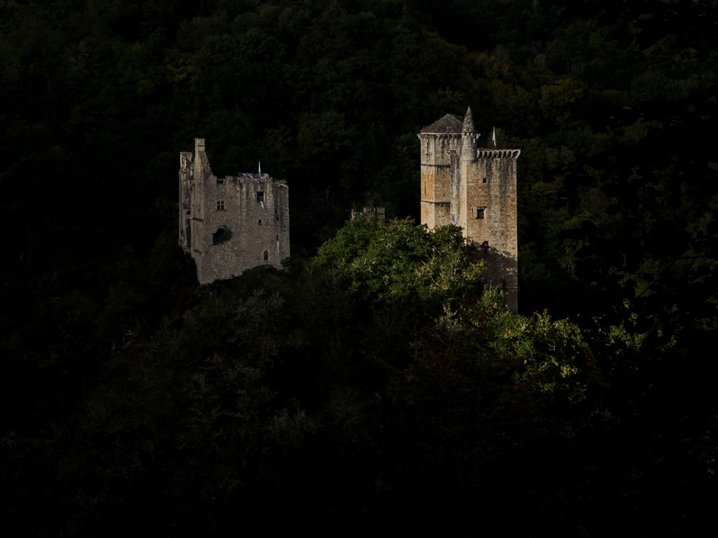 Ruines des Tours de Merle à Saint-Geniez-o-Merle en Corrèze