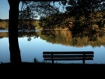 Coucher de soleil sur le lac de la Valette à Marcillac-la-Croisille en Corrèze