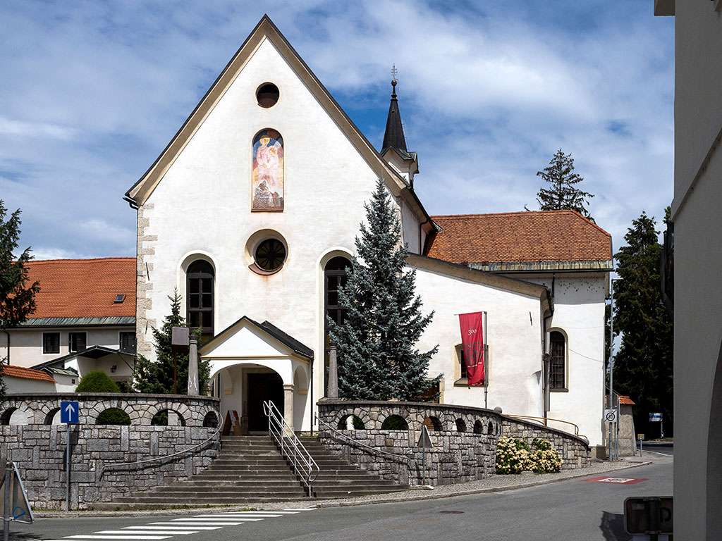 Eglise des Capucins à Sokfja Loka en Slovénie