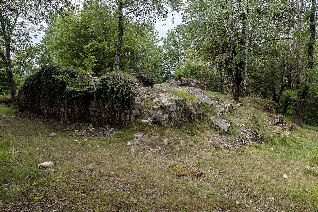 Ruines de la tour Kranclje à Sokfja Loka en Slovénie