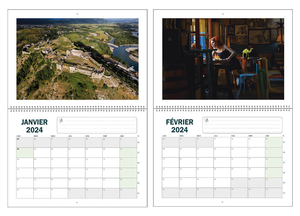 Calendrier 2024 "Albanie" – Image 2