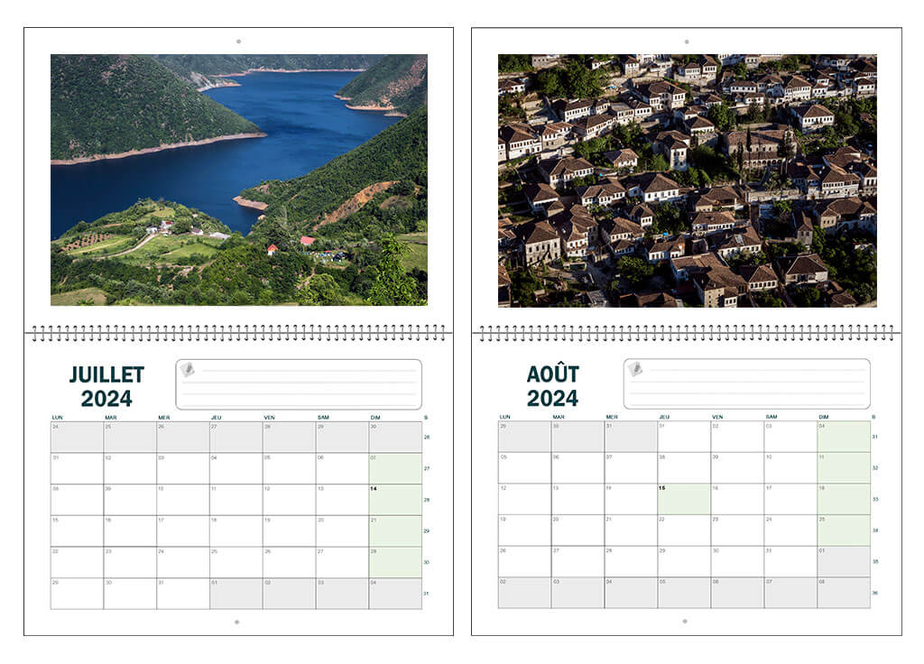 Calendrier 2024 "Albanie" – Image 3