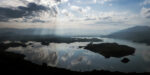 Coucher de soleil sur le lac Skadar au Monténégro