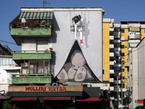 street-art-fille-ourson-immeuble-couleurs-tirana-albanie