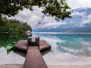 canoe-ponton-lac-bled-slovenie