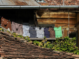 linge-seche-maison-centre-sighisoara-roumanie